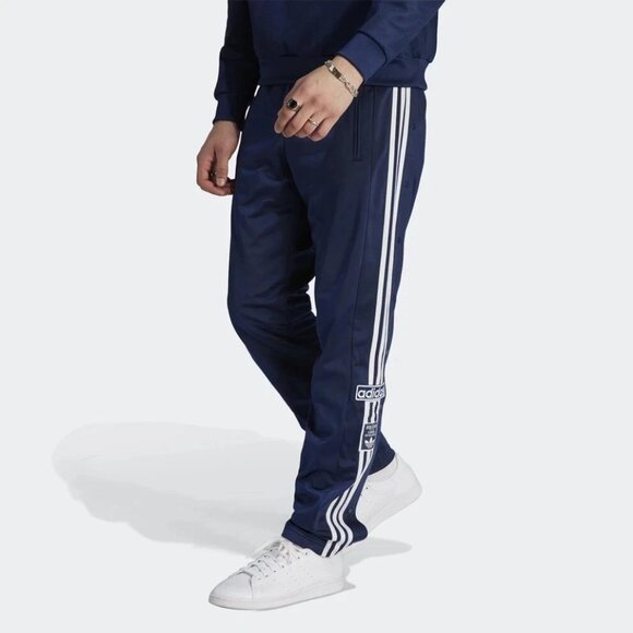 Adidas Adibreak Breakaway Snap Button Sides Track Pants Mens Navy IM8220 NEW - Picture 16 of 16